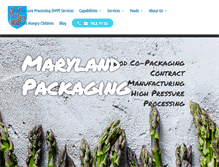 Tablet Screenshot of marylandpackaging.com